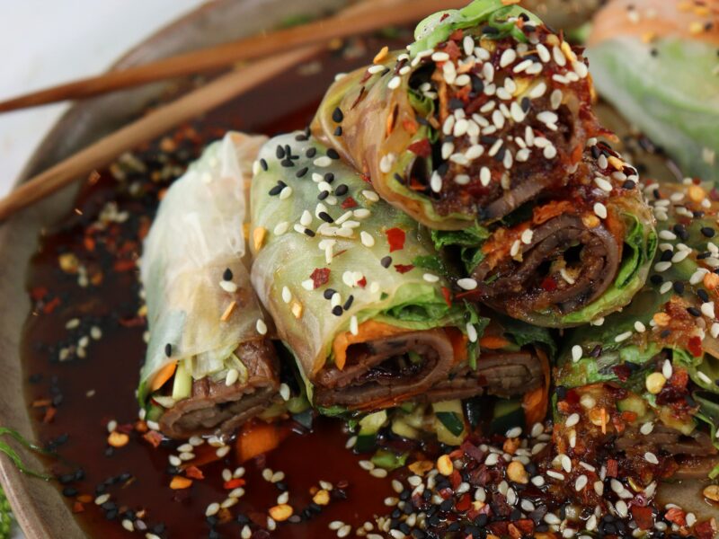 Spring Rolls de Roast Beef