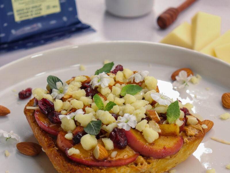 Cheddar Apple Toast